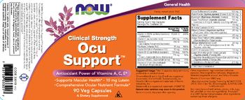 NOW Clinical Strength Ocu Support - supplement