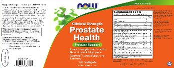 NOW Clinical Strength Prostate Health - supplement