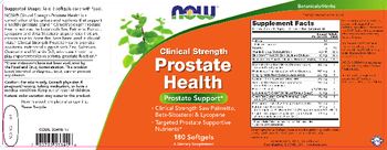 NOW Clinical Strength Prostate Health - supplement