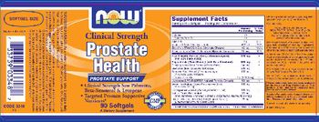 NOW Clinical Strength Prostate Health - supplement