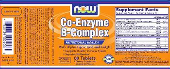 NOW Co-Enzyme B-Complex - supplement