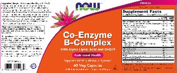 NOW Co-Enzyme B-Complex - supplement