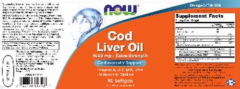 NOW Cod Liver Oil 1000 mg - Extra Strength - supplement