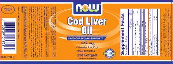 NOW Cod Liver Oil 425 mg - supplement