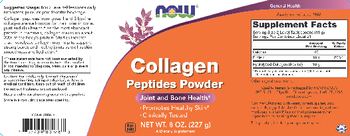 NOW Collagen Peptides Powder - supplement