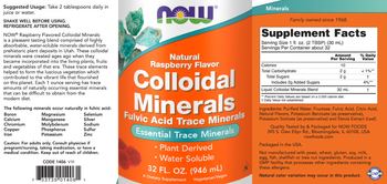 NOW Colloidal Minerals Natural Raspberry Flavor - supplement