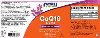 NOW CoQ10 100 mg - supplement