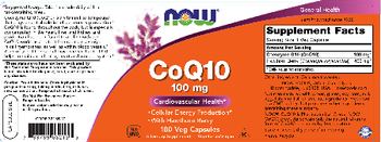 NOW CoQ10 100 mg - supplement