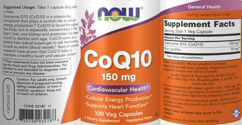 NOW CoQ10 150 mg - supplement