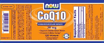 NOW CoQ10 30 mg - supplement