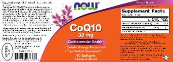 NOW CoQ10 30 mg - supplement