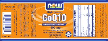 NOW CoQ10 400 mg - supplement