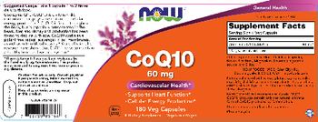 NOW CoQ10 60 mg - supplement