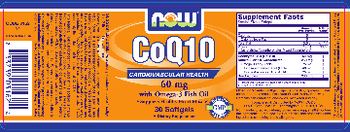 NOW CoQ10 60 mg With Omega-3 Fish Oil - supplement