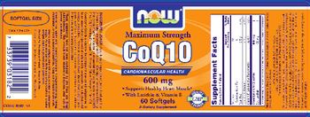 NOW CoQ10 600 mg - supplement
