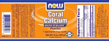 NOW Coral Calcium Powder - supplement