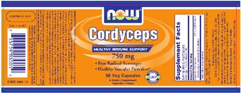 NOW Cordyceps 750 mg - supplement