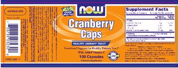 NOW Cranberry Caps - supplement