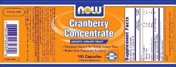 NOW Cranberry Concentrate - supplement