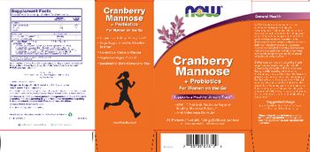 NOW Cranberry Mannose + Probiotics - supplement