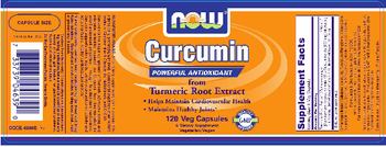 NOW Curcumin From Turmeric Root Extract - supplement