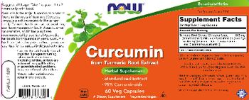 NOW Curcumin From Turmeric Root Extract - herbal supplement