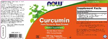 NOW Curcumin From Turmeric Root Extract - herbal supplement