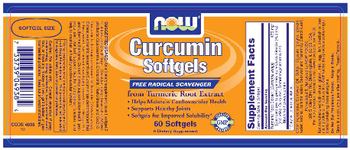 NOW Curcumin Softgels From Turmeric Root Extract - supplement