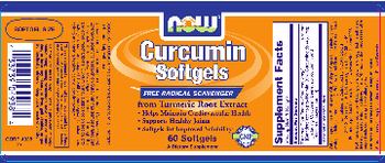 NOW Curcumin Softgels From Turmeric Root Extract - supplement