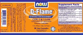 NOW D-Flame COX-2 & 5-LOX - supplement