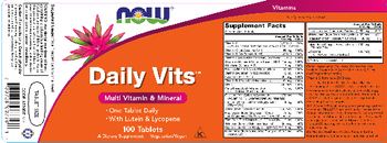 NOW Daily Vits - supplement