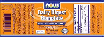NOW Dairy Digest Complete - supplement