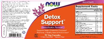 NOW Detox Support - supplement