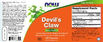 NOW Devil's Claw - supplement