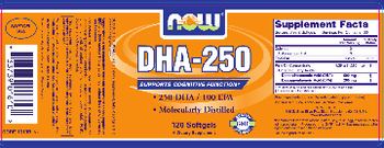 NOW DHA-250 - supplement