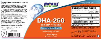NOW DHA-250 - supplement