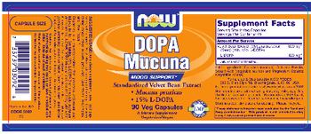 NOW DOPA Mucuna - supplement