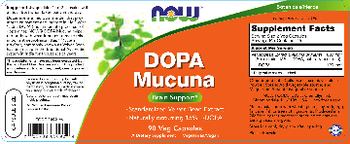 NOW DOPA Mucuna - supplement