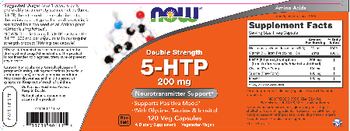 NOW Double Strength 5-HTP 200 mg - supplement