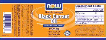 NOW Double Strength Black Currant Oil 1000 mg - supplement