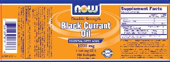 NOW Double Strength Black Currant Oil 1000 mg - supplement