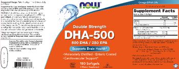 NOW Double Strength DHA-500 - supplement