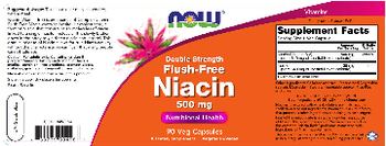 NOW Double Strength Flush-Free Niacin 500 mg - supplement