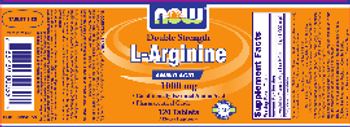 NOW Double Strength L-Arginine 1000 mg - supplement