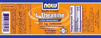 NOW Double Strength L-Theanine 200 mg Suntheanine - supplement