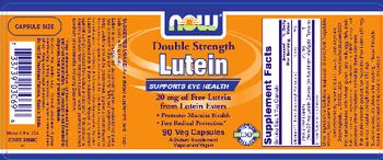 NOW Double Strength Lutein - supplement