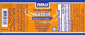 NOW Double Strength Lutein - supplement