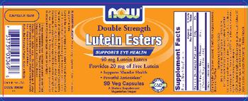 NOW Double Strength Lutein Esters - supplement