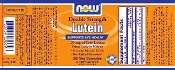 NOW Double Strength Lutein - supplement