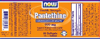 NOW Double Strength Pantethine 600 mg - supplement